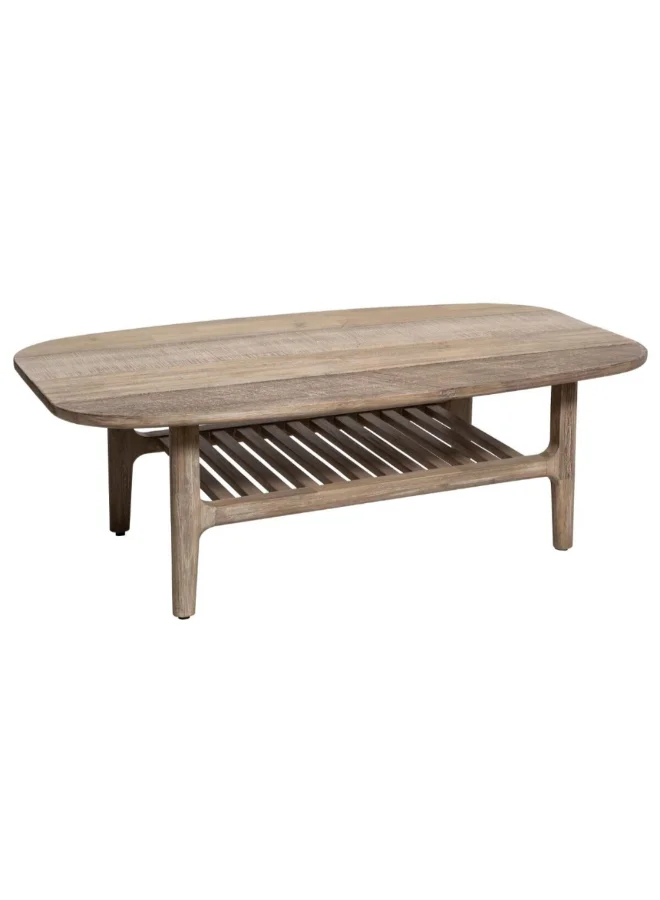 Atmosphera Banila Elegant Design Wooden Coffee Table Brown 40 x 70 x 120 cm 166631